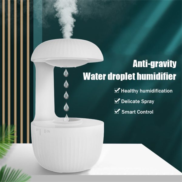 Humidificador de aire antigravedad Humidificador de contracorriente silencioso Gotas de agua levitantes Generador de niebla fría Nebulizador Alivia la fatiga